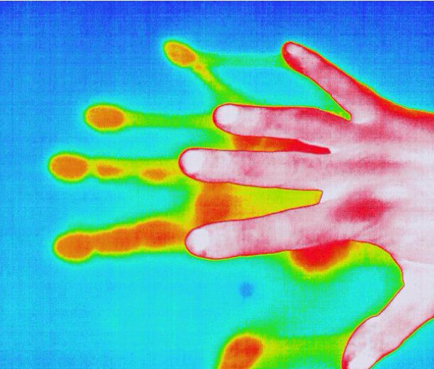Thermal Hand imprint