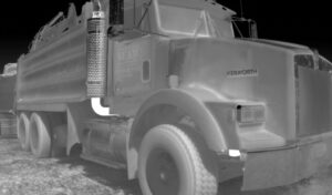 High Definition thermal Image of Kentworth dump truck